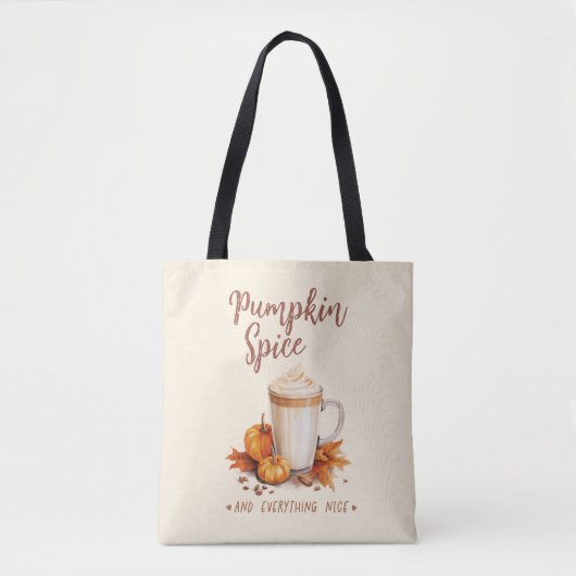 Pumpkin-specerij en alles wat goed is tote bag (Voorkant)