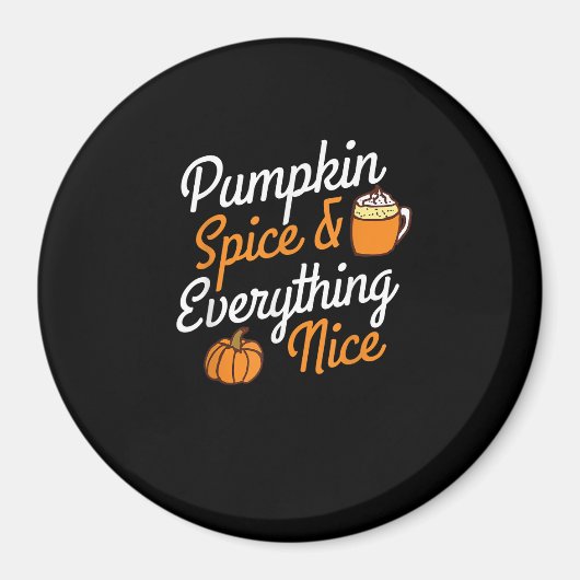 Pumpkin-specerij en alles wat leuk is om creatief magneet (Voorkant)