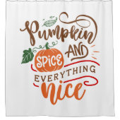 Pumpkin-specerij en alles wat mooi Herfst is Douchegordijn (Voorkant)