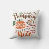 Pumpkin-specerij en alles wat mooi Herfst is Kussen (Achterkant)