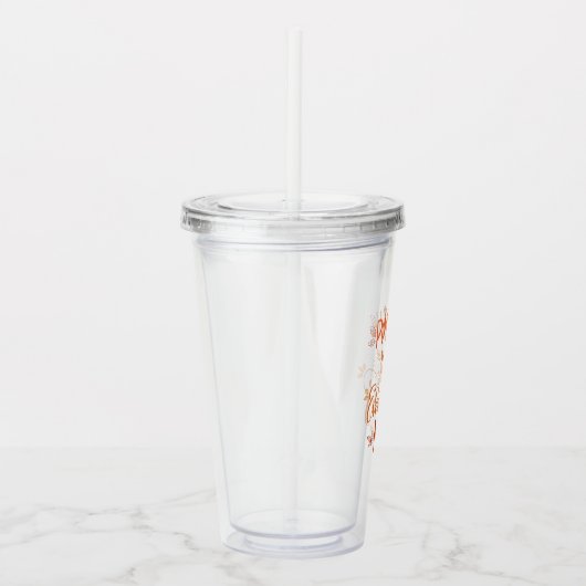 Pumpkin-specerij en alles wat mooi is acryl drinkbeker (Rechts)