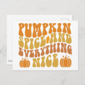 Pumpkin-specerij en alles wat mooi is briefkaart (Voorkant / Achterkant)
