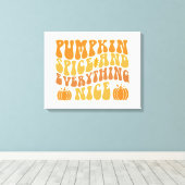 Pumpkin-specerij en alles wat mooi is canvas afdruk (Insitu (Houten vloer))