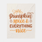 Pumpkin-specerij en alles wat mooi is fleece deken (Voorkant)