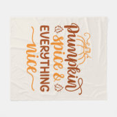Pumpkin-specerij en alles wat mooi is fleece deken (Voorkant (Horizontaal))