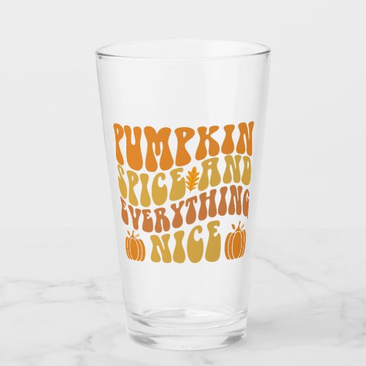 Pumpkin-specerij en alles wat mooi is glas (Voorkant)