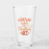 Pumpkin-specerij en alles wat mooi is glas (Voorkant)