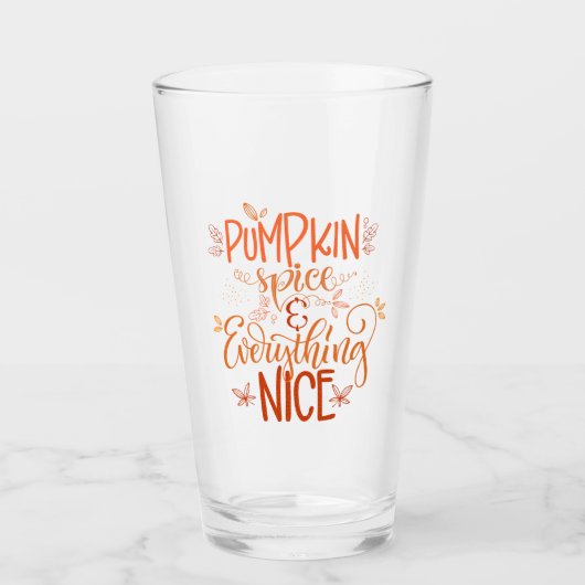 Pumpkin-specerij en alles wat mooi is glas (Voorkant)