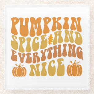 Pumpkin-specerij en alles wat mooi is glazen onderzetter