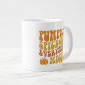Pumpkin-specerij en alles wat mooi is grote koffiekop (Voorkant rechts)