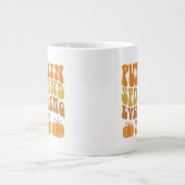 Pumpkin-specerij en alles wat mooi is grote koffiekop (Voorkant)
