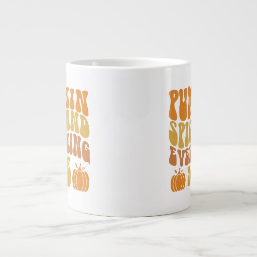 Pumpkin-specerij en alles wat mooi is grote koffiekop (Voorkant)