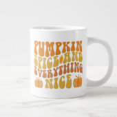 Pumpkin-specerij en alles wat mooi is grote koffiekop (Rechts)
