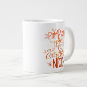 Pumpkin-specerij en alles wat mooi is grote koffiekop (Voorkant rechts)