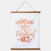 Pumpkin-specerij en alles wat mooi is hangend wandkleed (Voorkant)