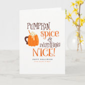 Pumpkin-specerij en alles wat mooi is kaart (Gele Bloem)