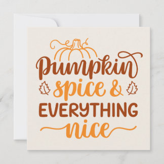 Pumpkin-specerij en alles wat mooi is kaart