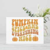 Pumpkin-specerij en alles wat mooi is kaart (Staand voorkant)