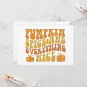 Pumpkin-specerij en alles wat mooi is kaart (Voorkant / Achterkant in situ)