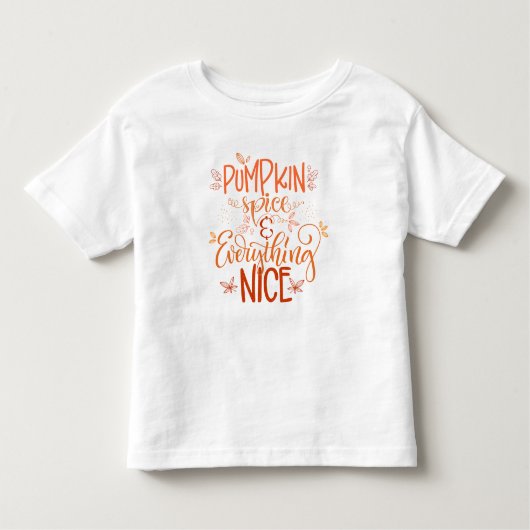 Pumpkin-specerij en alles wat mooi is kinder shirts (Voorkant)