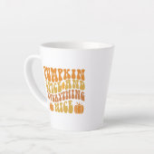 Pumpkin-specerij en alles wat mooi is latte mok (Linkerhoek)