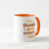 Pumpkin-specerij en alles wat mooi is mok (Voorkant rechts)