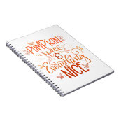 Pumpkin-specerij en alles wat mooi is notitieboek (Rechterzijde)