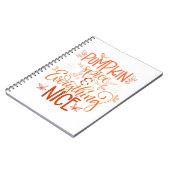 Pumpkin-specerij en alles wat mooi is notitieboek (Linkerzijde)