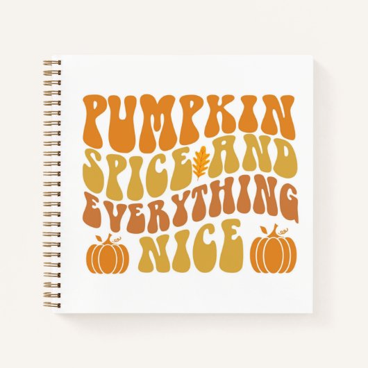 Pumpkin-specerij en alles wat mooi is notitieboek (Voorkant)