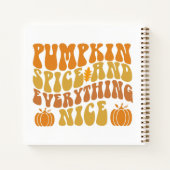 Pumpkin-specerij en alles wat mooi is notitieboek (Achterkant)