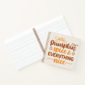 Pumpkin-specerij en alles wat mooi is notitieboek (Binnen)