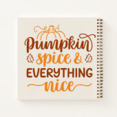 Pumpkin-specerij en alles wat mooi is notitieboek (Achterkant)