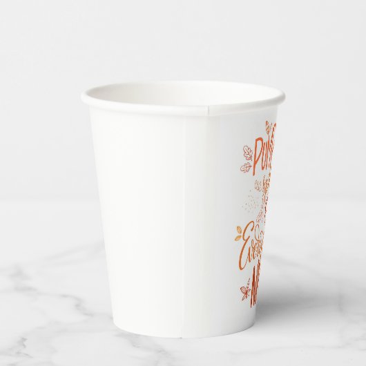 Pumpkin-specerij en alles wat mooi is papieren bekers (Rechts)