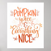 Pumpkin-specerij en alles wat mooi is poster (Voorkant)