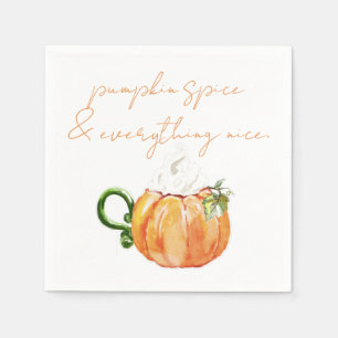 Pumpkin-specerij en alles wat mooi is servet