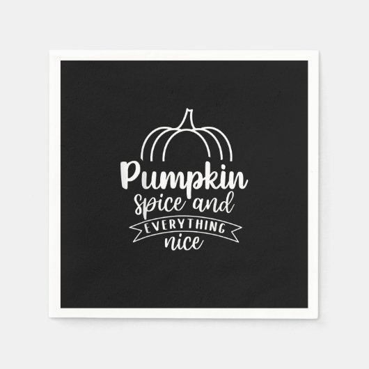 Pumpkin-specerij en alles wat mooi is servet (Voorkant)