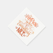 Pumpkin-specerij en alles wat mooi is servet (Hoek)