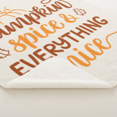 Pumpkin-specerij en alles wat mooi is sherpa deken (3/4)