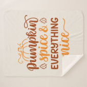 Pumpkin-specerij en alles wat mooi is sherpa deken (Voorkant (horizontaal))