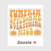 Pumpkin-specerij en alles wat mooi is sticker (Vel)