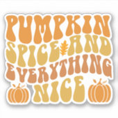 Pumpkin-specerij en alles wat mooi is sticker (Voorkant)