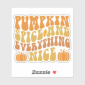 Pumpkin-specerij en alles wat mooi is sticker (Vel)