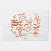 Pumpkin-specerij en alles wat mooi is theedoek (Horizontaal)