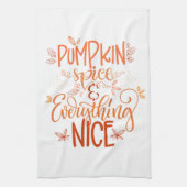 Pumpkin-specerij en alles wat mooi is theedoek (Verticaal)