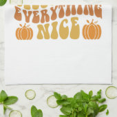 Pumpkin-specerij en alles wat mooi is theedoek (Gevouwen)