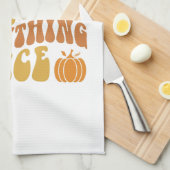 Pumpkin-specerij en alles wat mooi is theedoek (Quarter Fold)