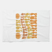 Pumpkin-specerij en alles wat mooi is theedoek (Horizontaal)