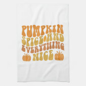 Pumpkin-specerij en alles wat mooi is theedoek (Verticaal)