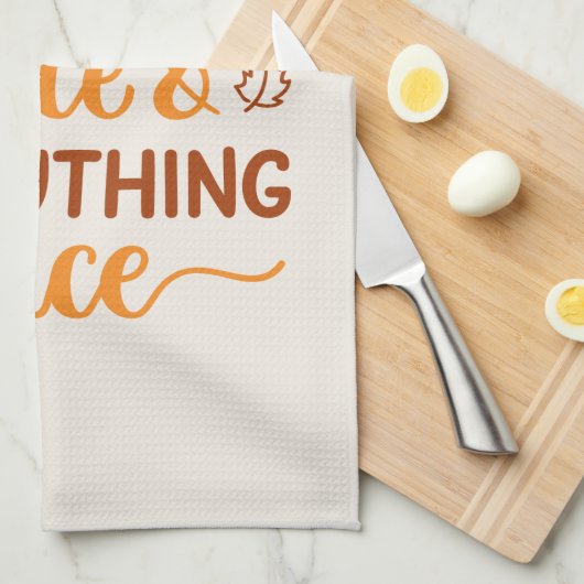 Pumpkin-specerij en alles wat mooi is theedoek (Quarter Fold)