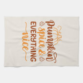 Pumpkin-specerij en alles wat mooi is theedoek (Horizontaal)